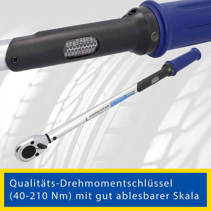 Radwechsel-Set 11-teilig mit Drehmomentschlüssel und Steckschlüssel-Set - Bild 5