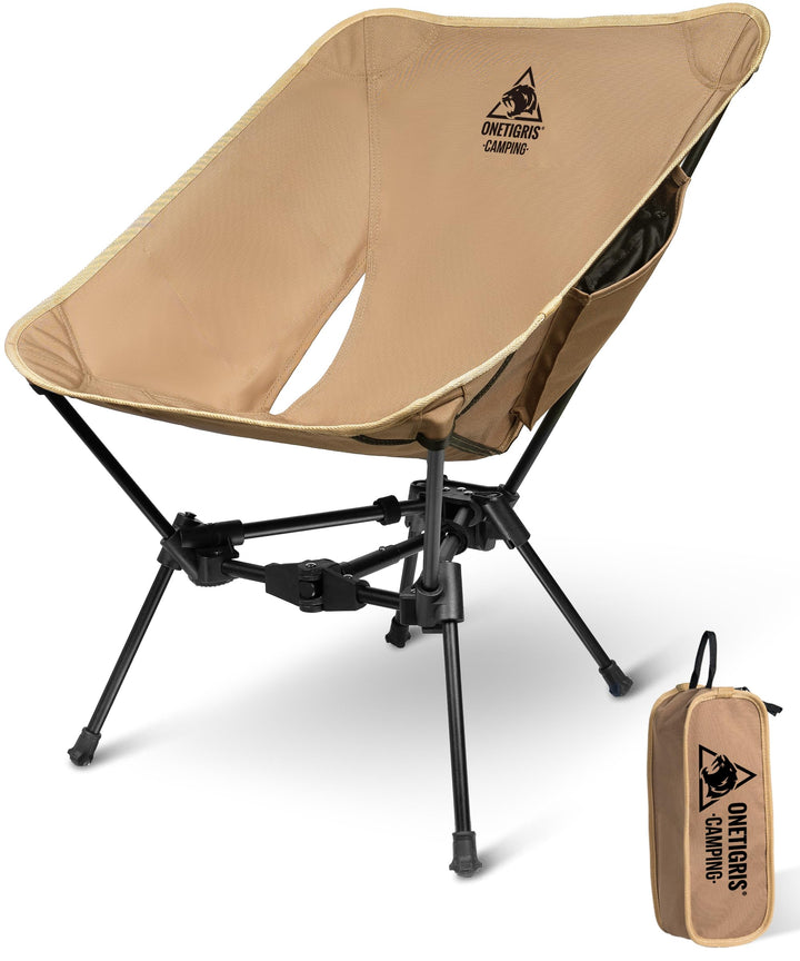 Campingstuhl faltbar 150 kg Aluminium Dreiecksrahmen mit Seitentaschen