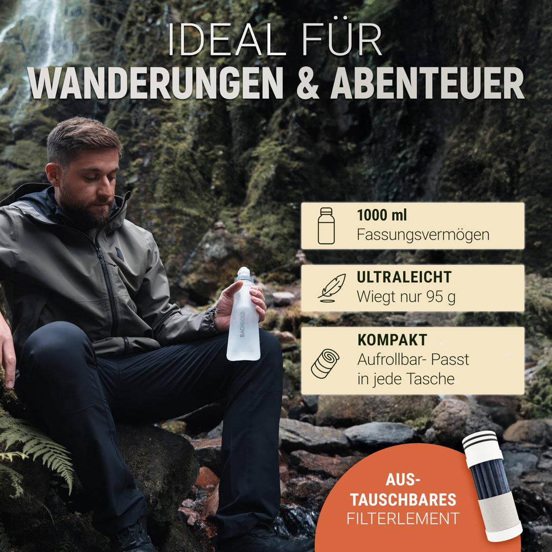 Outdoor Wasserfilter Squeeze 1000 ml mit Virenfilter 99,99 % - Bild 4