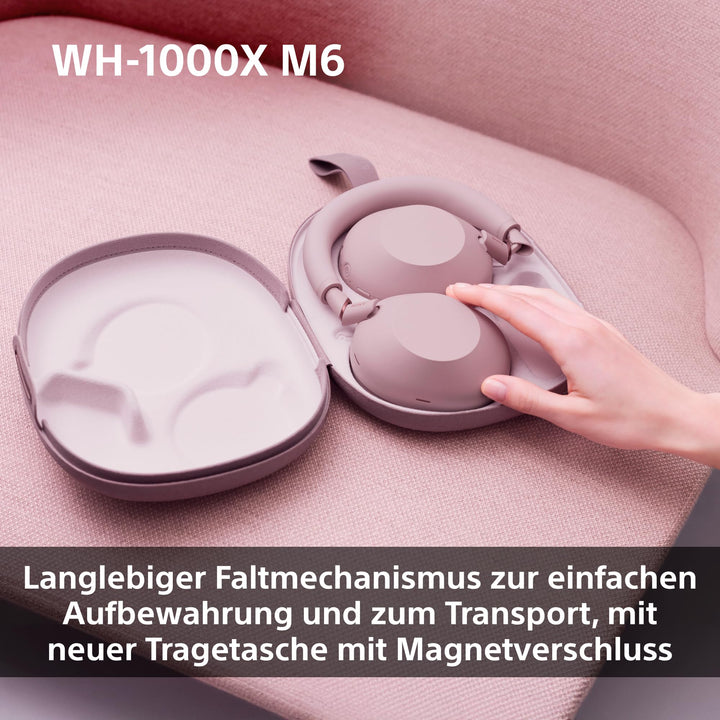 Noise Cancelling Kopfhörer kabellos Over-Ear 40h Akku Sand Pink - Bild 6