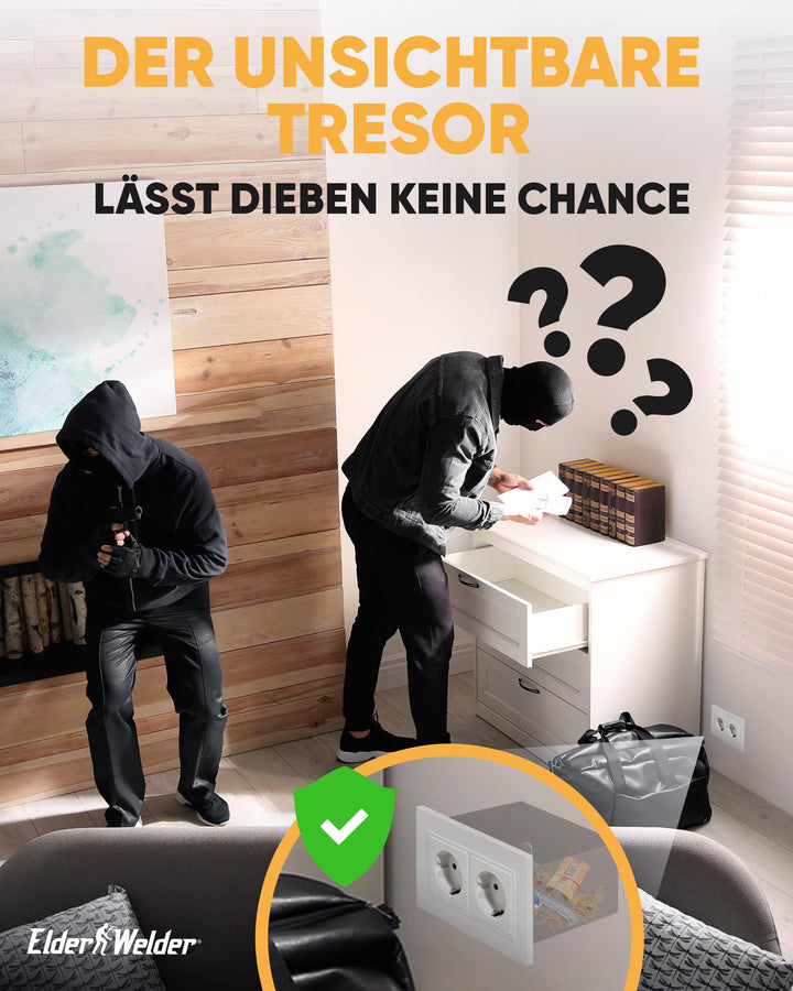 Steckdosen-Tresor Wandsafe mit Schlüssel Fake-Stecker Weiss 1 Liter - Bild 8