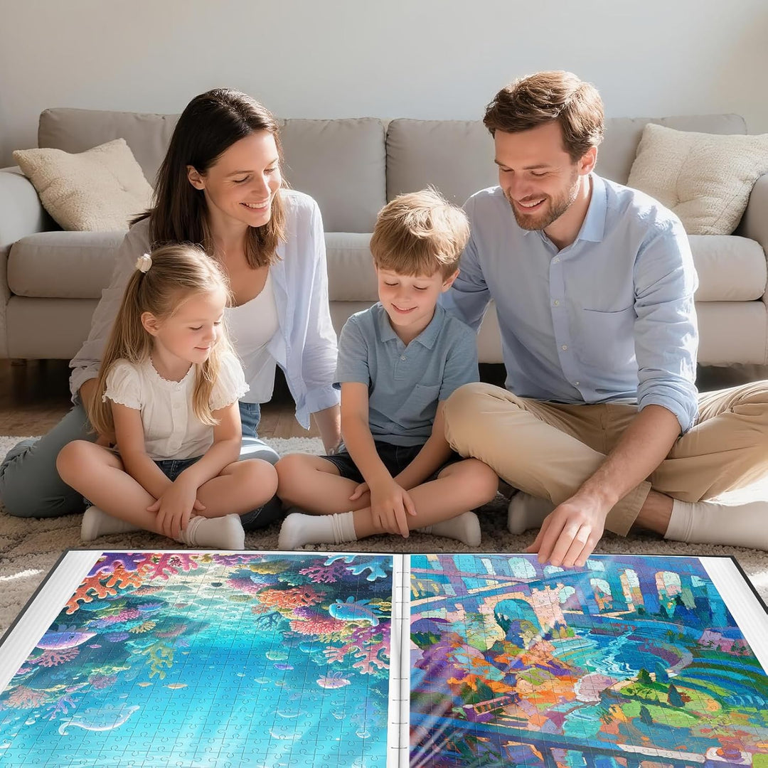 Puzzle Aufbewahrungsmappe 1000 Teile mit 25 Fächern Schwarz - Bild 4