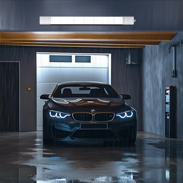 LED Feuchtraumleuchte 150 cm 45W 4950lm Kaltweiss IP65 fuer Garage Keller - Bild 6