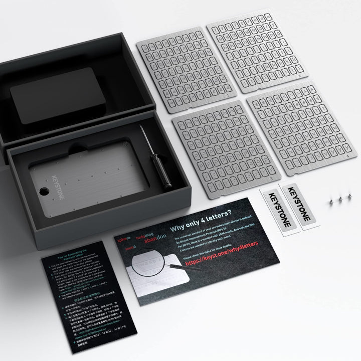 Crypto Seed Phrase Backup Edelstahl 24 Wörter für BIP39 Wallets - Bild 5