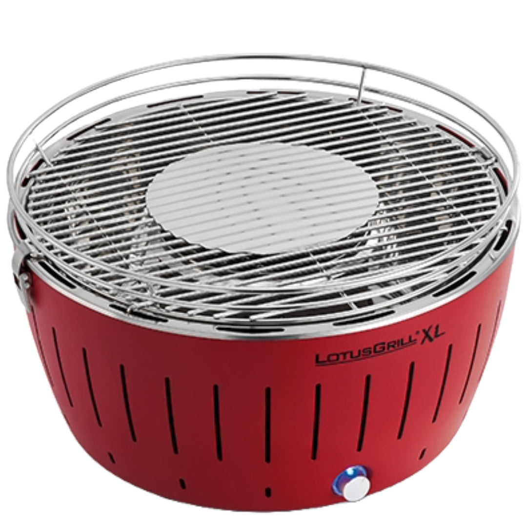 Holzkohlegrill raucharmen Tischgrill XL Rot mit USB-Anschluss - Bild 2