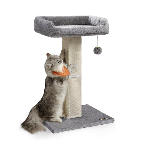 Kratzbaum Katze 71 cm mit Sisal-Kratzsäule und Liegeplattform