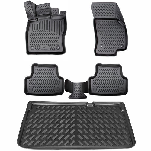 Gummimatten Set 3D + Kofferraumwanne Seat Arona 2017–2026