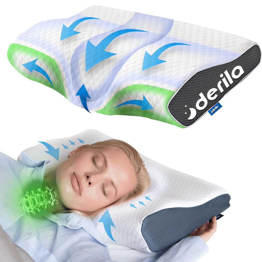 Memory Foam Nackenkissen Schmetterling für alle Schlafpositionen