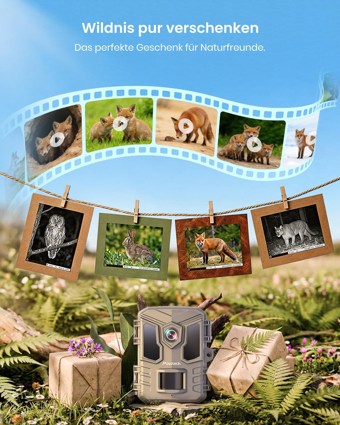 Wildkamera Solar 4K 64MP mit App-Übertragung ohne Abo - Bild 8