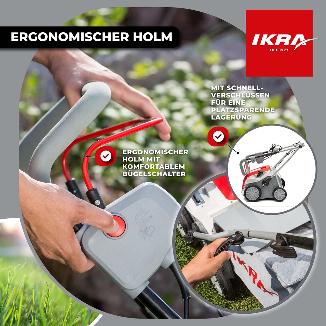 Elektro-Vertikutierer 2-in-1 mit Rasenlüfter 2000W 40cm Arbeitsbreite - Bild 4