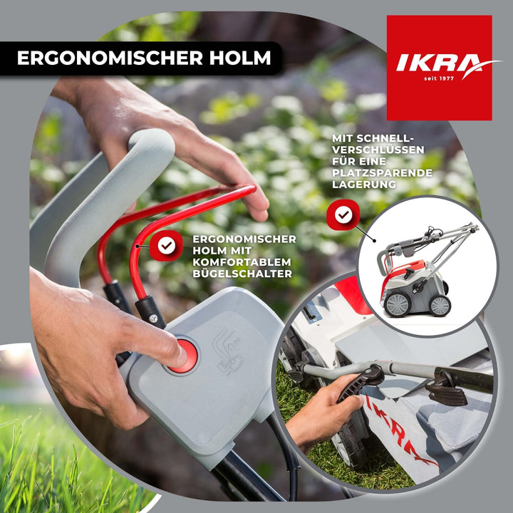 Elektro-Vertikutierer 2-in-1 mit Rasenlüfter 2000W 40cm Arbeitsbreite - Bild 4
