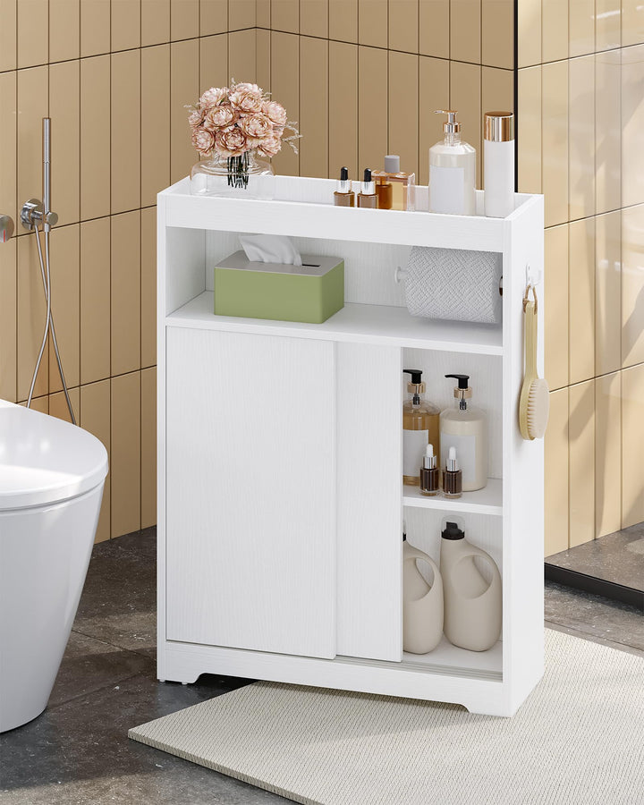 Badezimmerschrank Nischenschrank mit Schiebetür und verstellbaren Ablagen - Bild 7