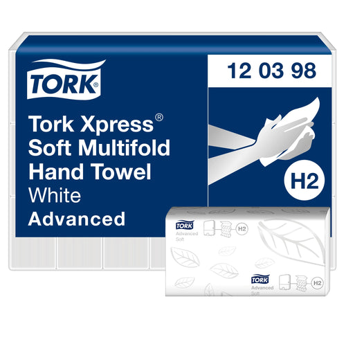 Papierhandtücher Multifold 2-lagig Weiss 21×180 Tücher H2