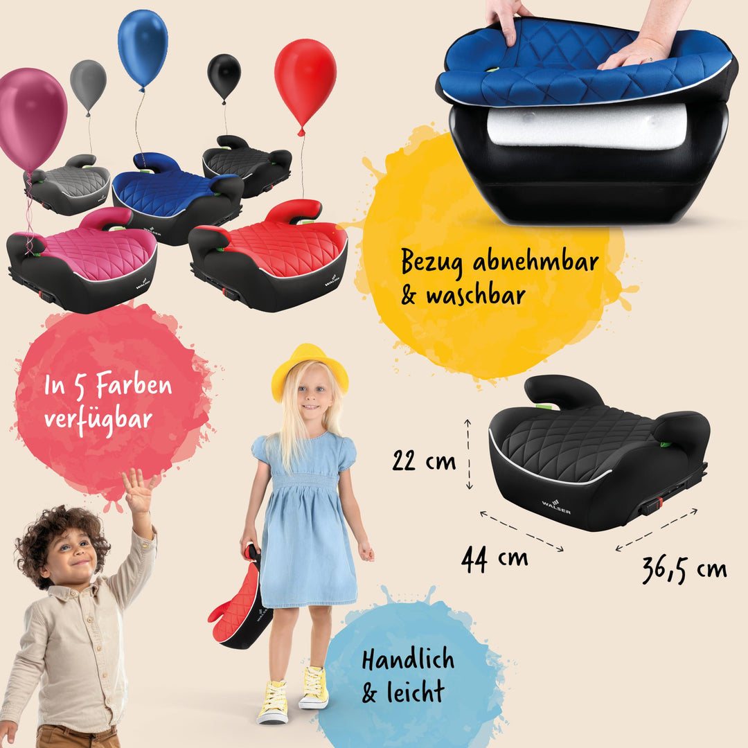 Kindersitzerhöhung ISOFIX i-Size 125–150 cm, schmal, ECE R 129 - Bild 5