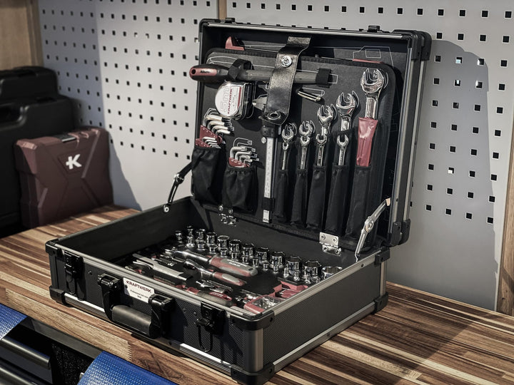 Werkzeugkoffer Alu bestückt 263-tlg. mit 1/4" + 1/2" Steckschlüsselsatz - Bild 8