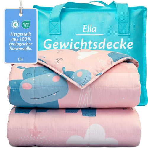 Gewichtsdecke Kinder 3,2 kg Therapiedecke 7-lagig 100x150 cm