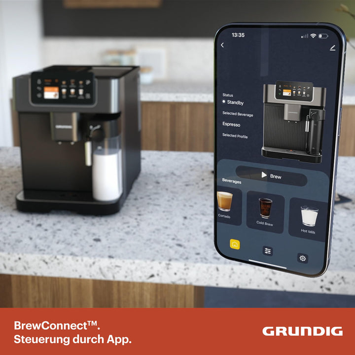 Kaffeevollautomat 18 Spezialitäten mit Cold Brew, App &amp; Mahlwerk 13-stufig