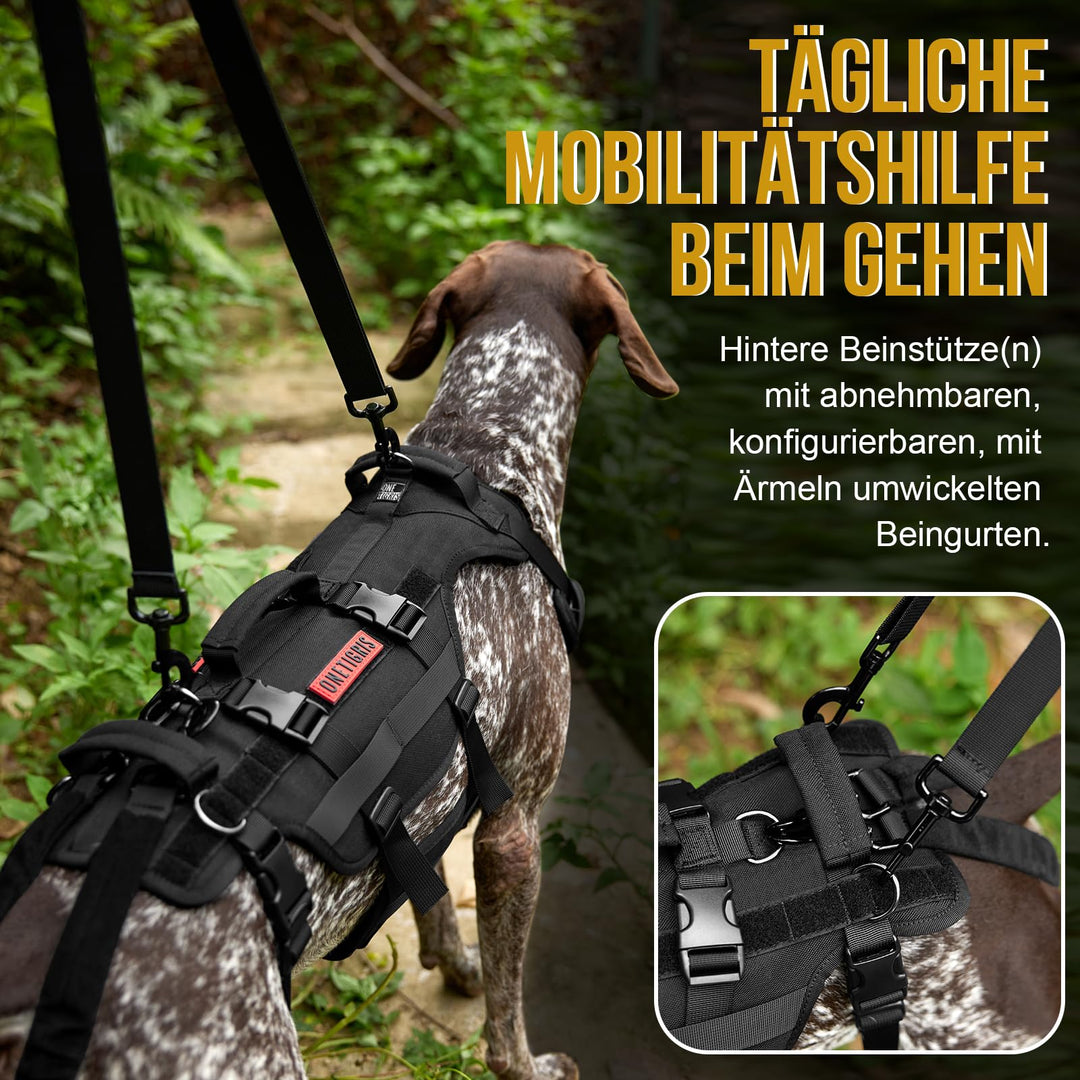 Hunde-Tragehilfe Nylon 3 Griffe für ältere &amp; verletzte Hunde L - Bild 5