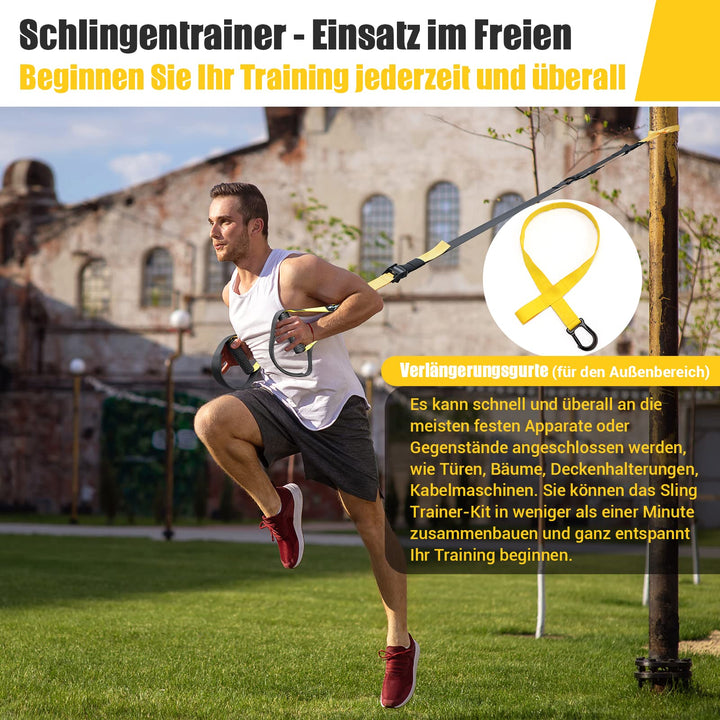Schlingentrainer Set mit Türanker für Ganzkörpertraining - Bild 6