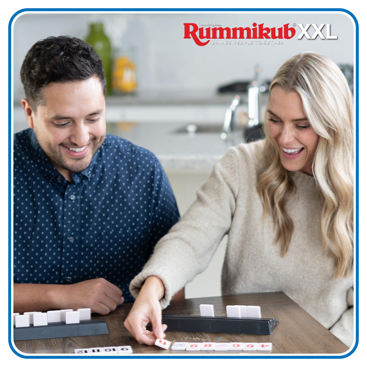 Rummikub XXL Brettspiel mit riesigen Zahlen für 2-4 Spieler ab 7 Jahren - Bild 3