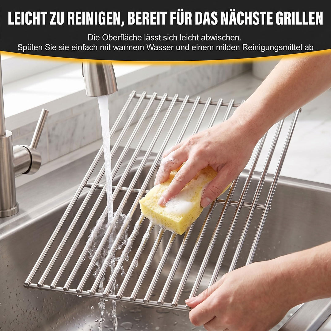Grillrost Edelstahl 41,5x70,5cm für Gasgrills 3-teilig - Bild 9
