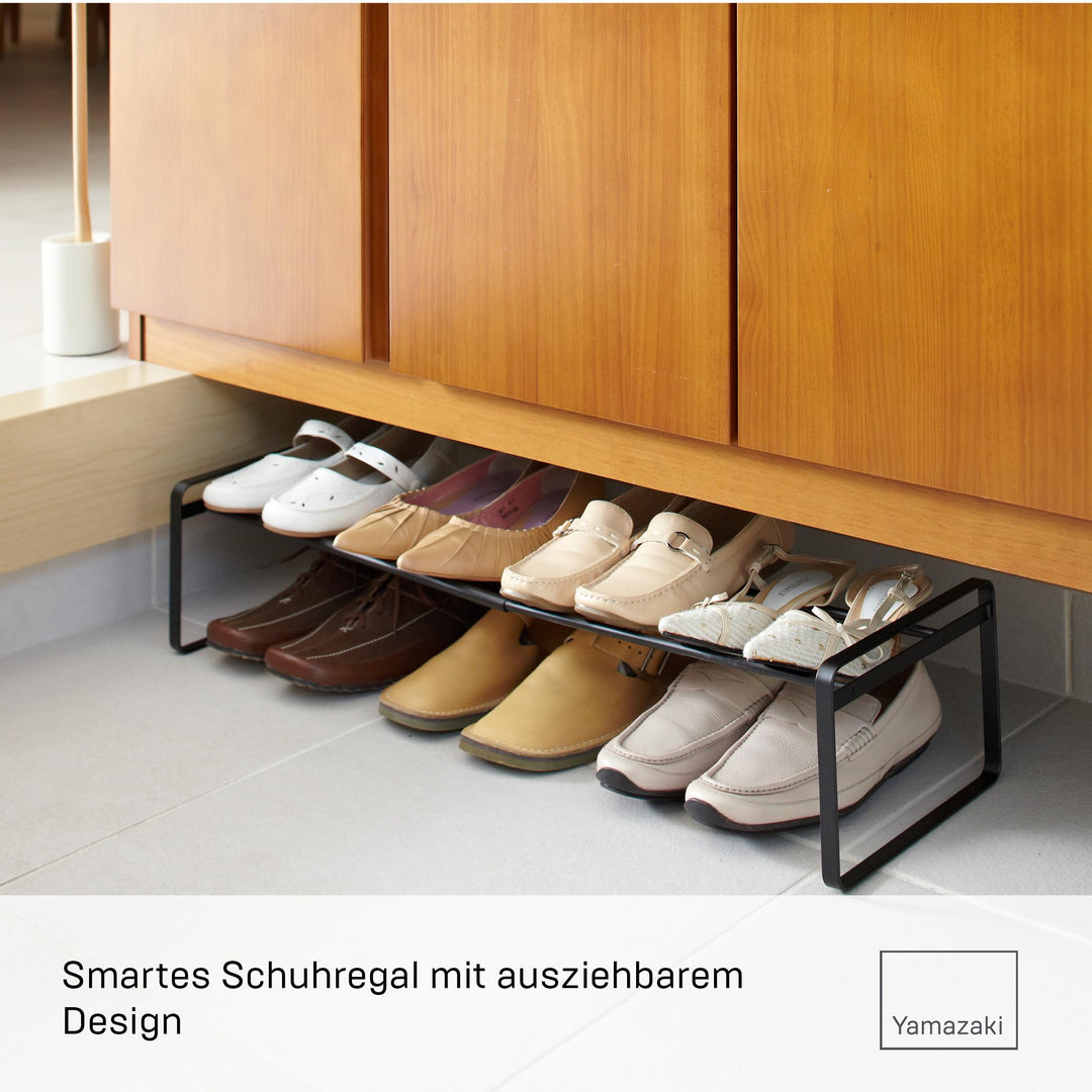 Schuhregal ausziehbar stapeelbar Stahl 41-70 cm fuer Flur - Bild 3