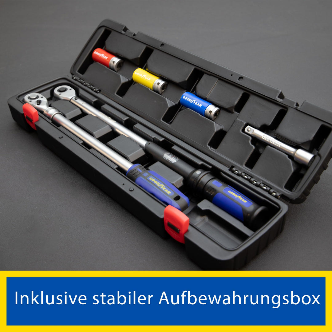 Radwechsel-Set 6-teilig Chrom-Vanadium mit Drehmomentschlüssel