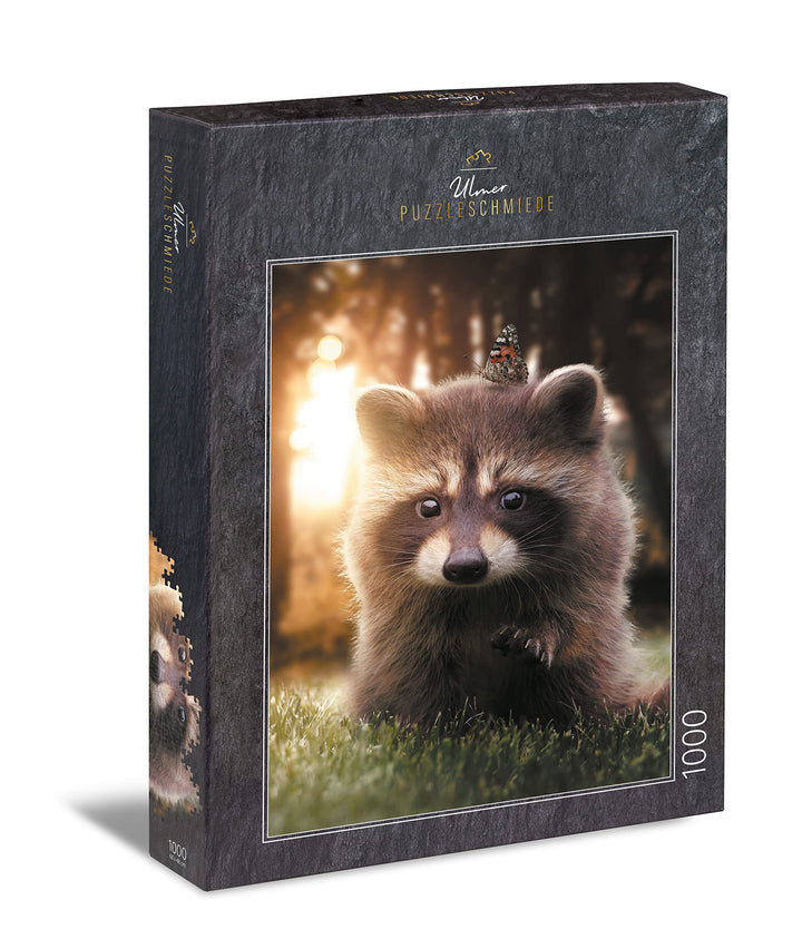 Puzzle Waschbär 1000 Teile mit Schmetterling, 68x48 cm - Bild 7