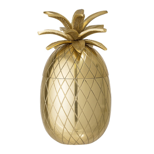 Eiseimer Ananas Gold Aluminium 1 L Flaschenkühler Deko