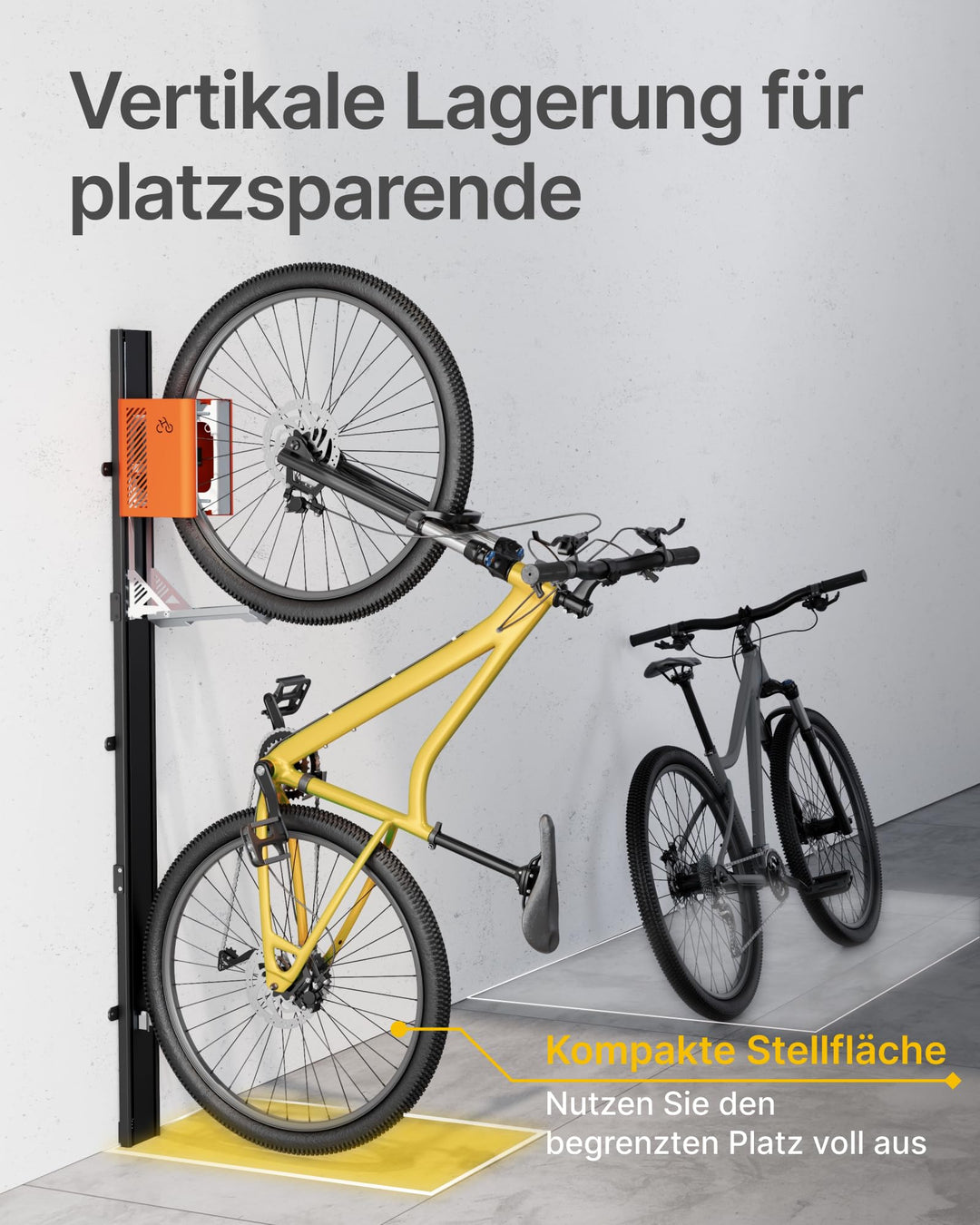 Fahrradlift Vertikal Automatisch Aluminium bis 32 kg für 24–29 Zoll - Bild 6