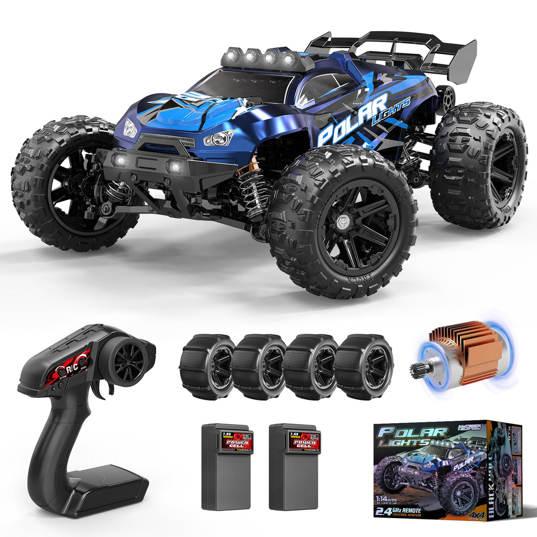 RC Monstertruck 1:14 4WD Off-Road 40 km/h mit LED und 2 Akkus