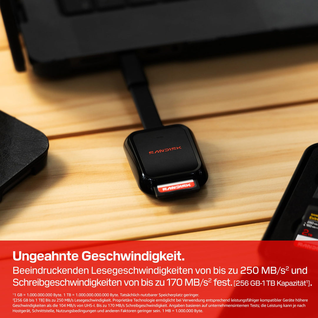 SD-Karte 256 GB UHS-I U3 V30 4K UHD bis 250 MB/s Lesen - Bild 3