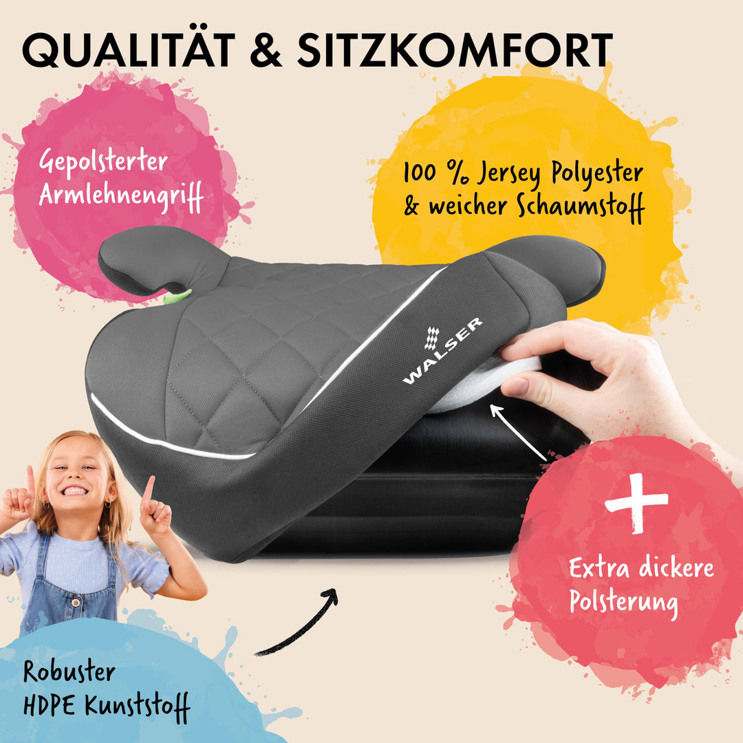 Kindersitzerhöhung ISOFIX i-Size 125–150 cm, schmal, ECE R 129 - Bild 3