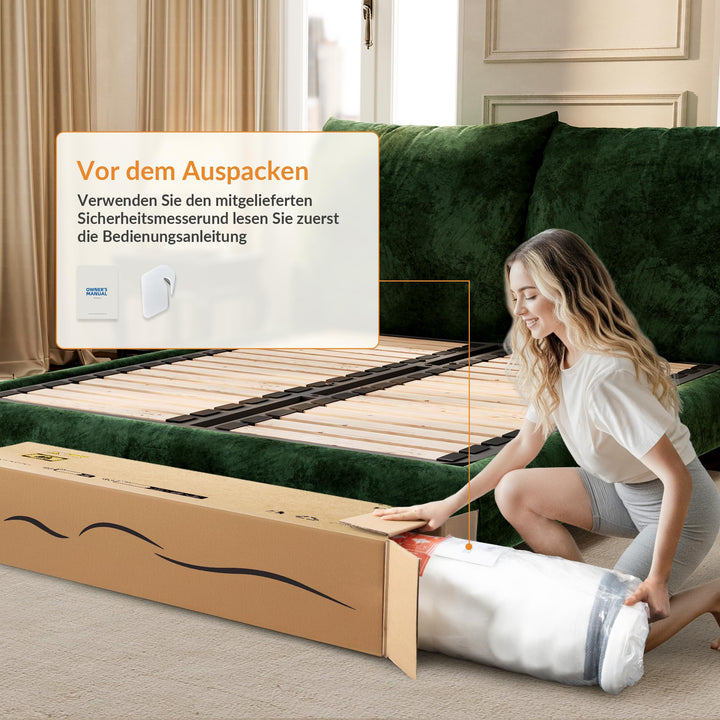 Taschenfederkernmatratze 140x200 H3 7-Zonen Hybrid 25 cm hoch - Bild 7