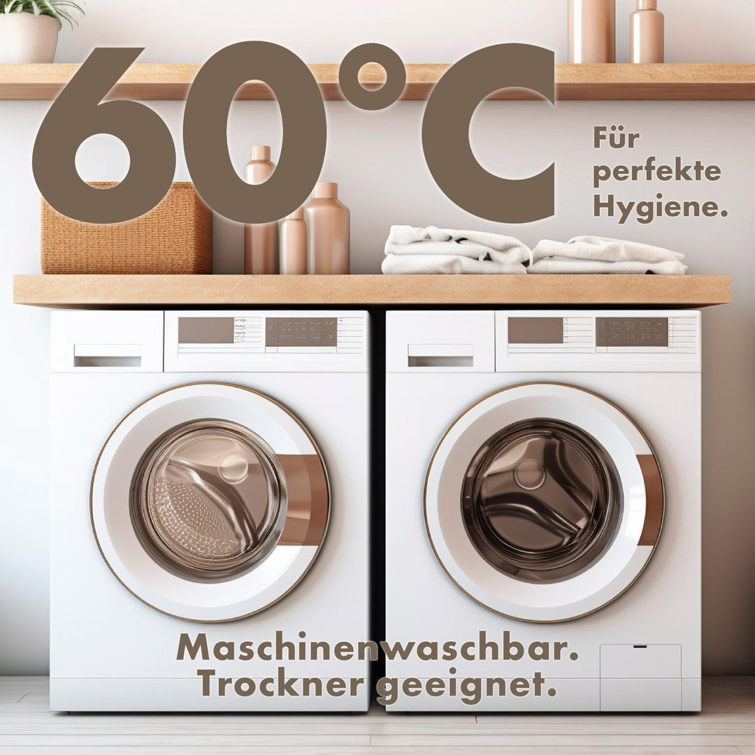 Daunenkissen 80x80 3-Kammer Baumwolle Allergiker geeignet - Bild 5