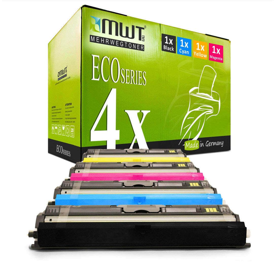 Toner-Set 4-farbig kompatibel für Konica Minolta Magicolor 1600–1690