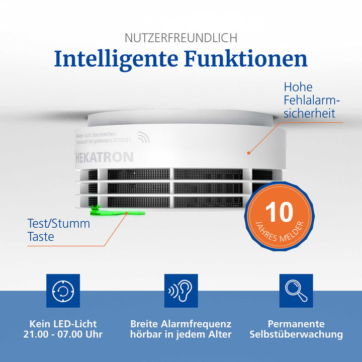 Rauchmelder 10 Jahre Batterie mit App-Funktion 2er-Set - Bild 5