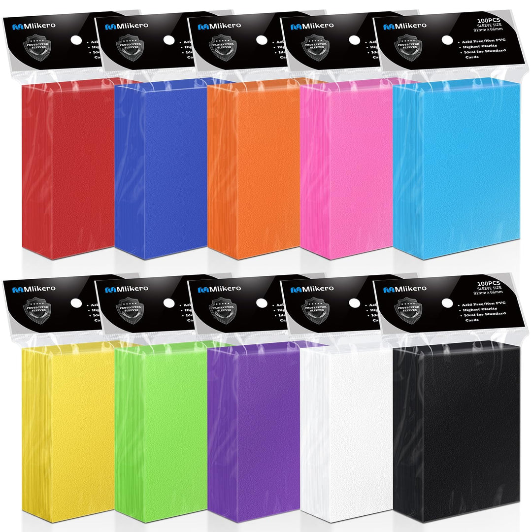 Kartenhüllen 1000 Stück Polypropylen 10 Farben 66x91mm MTG