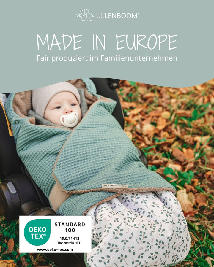 Einschlagdecke Babyschale Baumwolle 2.5 TOG Herbst Winter 0-9 M - Bild 5
