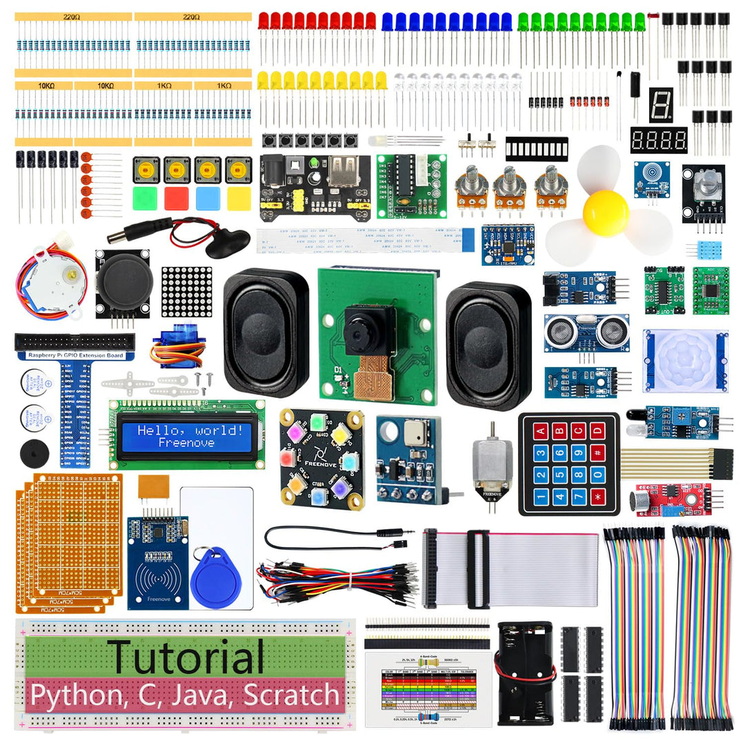 Raspberry Pi Starter Kit 386-teilig mit 164 Projekten und 5 Codesprachen