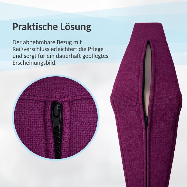Palettenkissen 2er Set wasserabweisend 120x80 + 120x40 Anthrazit - Bild 10