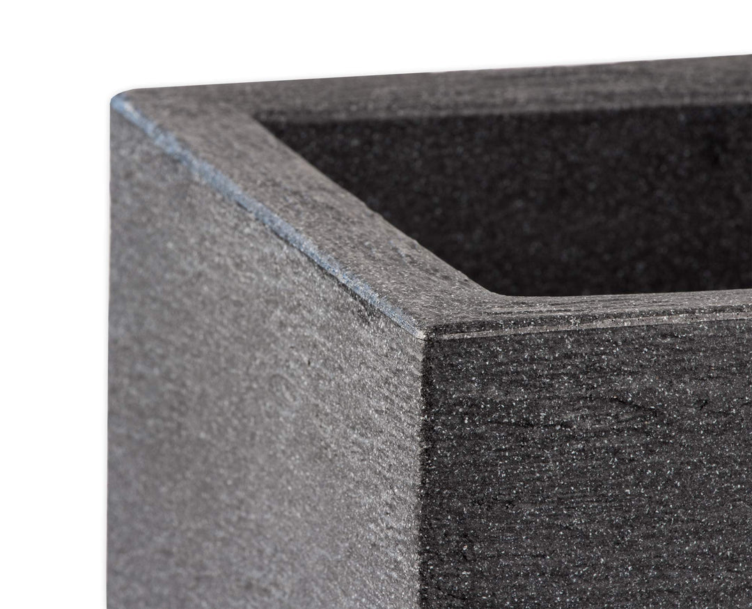 Pflanzkübel Rechteckig 80x30 cm Granitoptik Anthrazit Frostsicher - Bild 2