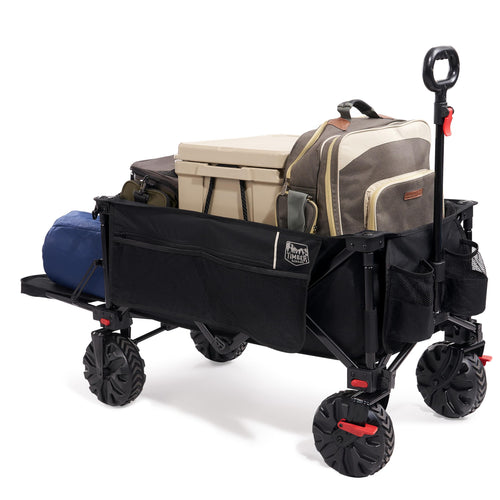 Bollerwagen faltbar 300L extra lang mit Heckklappe und Bremsen