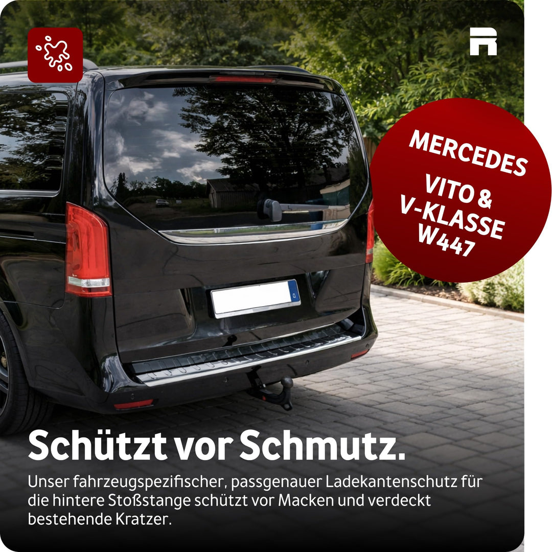 Ladekantenschutz Edelstahl für Mercedes Vito V-Klasse W447 ab 2014 - Bild 3