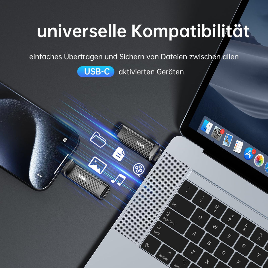 Externe SSD USB-C 1TB NVMe bis 2000 MB/s für Mac und PC - Bild 6