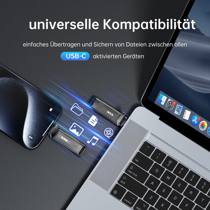 Externe SSD USB-C 1TB NVMe bis 2000 MB/s für Mac und PC - Bild 6
