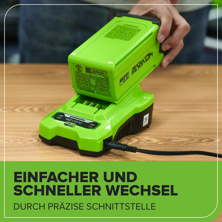 Akku-Ladegerät 40V für Greenworks-Akkus, schnelles Laden - Bild 7