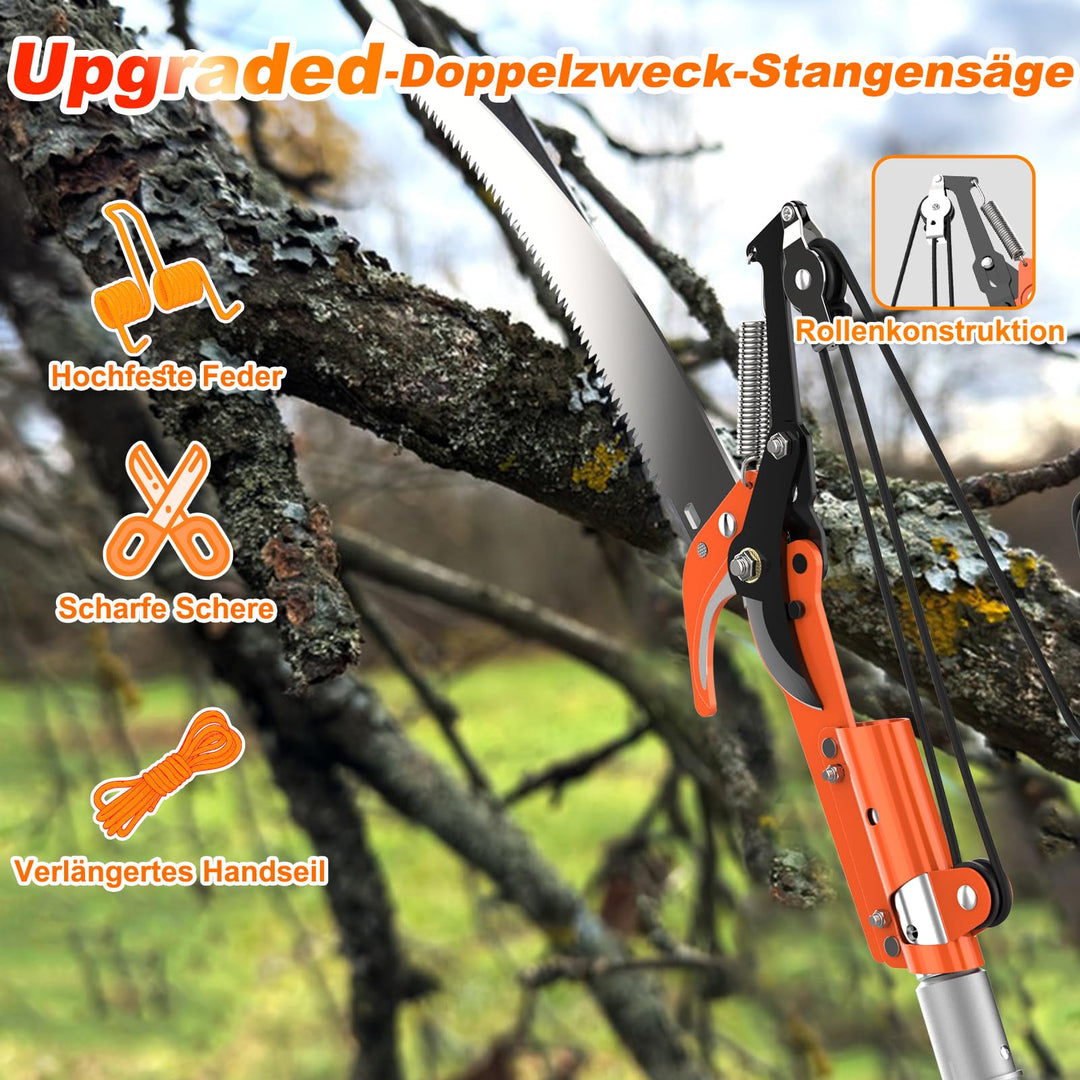 Teleskop-Astsäge Aluminium 1,5–6 m für Baumbeschneidung - Bild 2