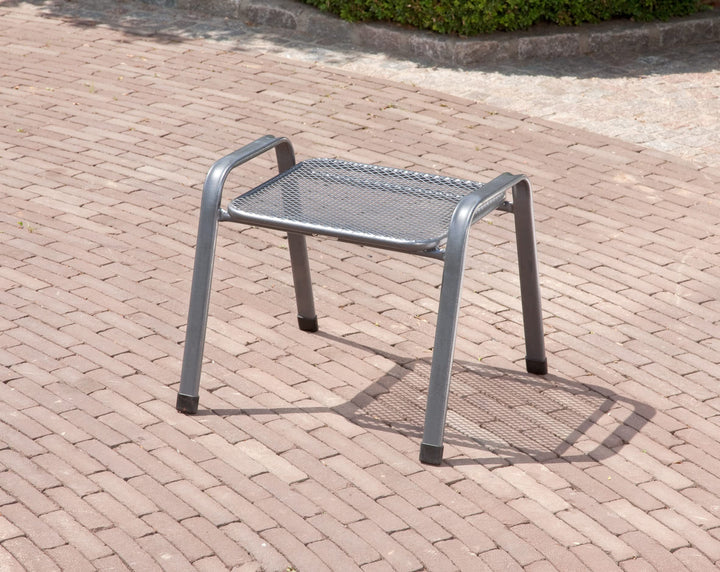 Stapelhocker Outdoor Streckmetall eisengrau klappbar wetterfest - Bild 2