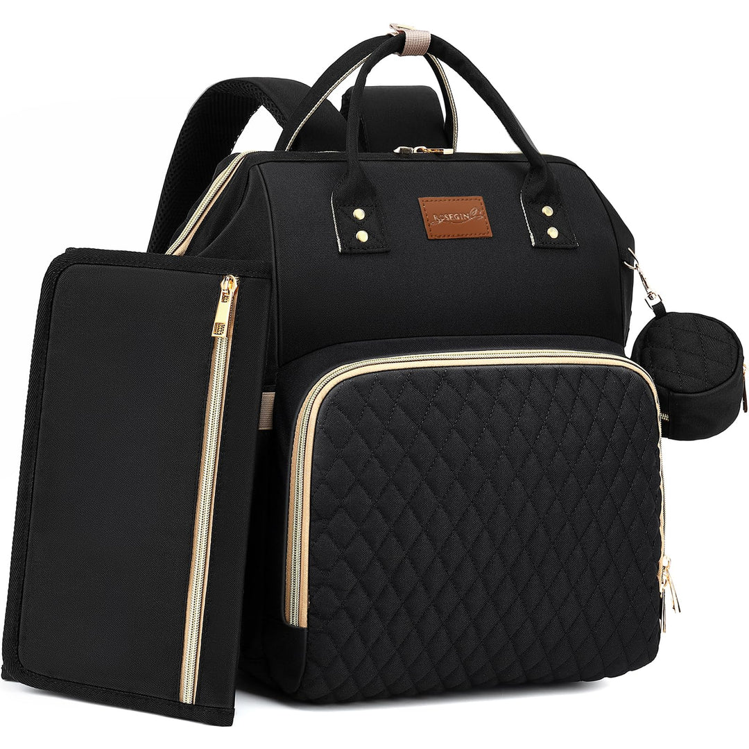 Wickelrucksack 35L wasserdicht mit Wickelunterlage &amp; 16 Fächern